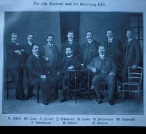 Der erste Vorstand nach der Gründung 1905