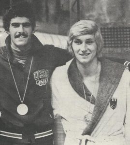 Werner Lampe (rechts) mit Olympiasieger Mark Spitz
