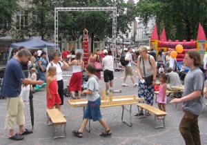 Spielefest der SSF Jugend auf dem Münsterplatz