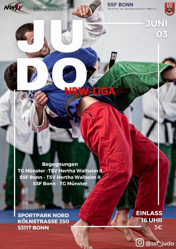 Kampftag der Judo NRW-Liga im Sportpark Nord