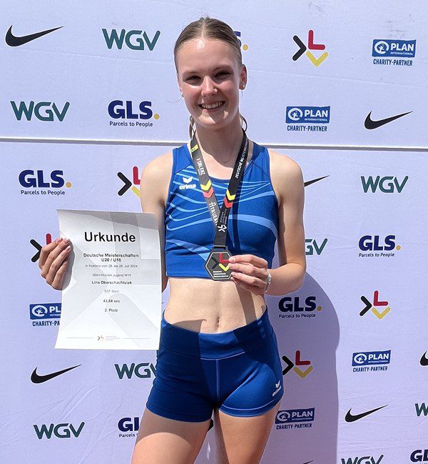 2. Platz für Lina Oberschachtsiek bei den Deutschen Meisterschaften der U16