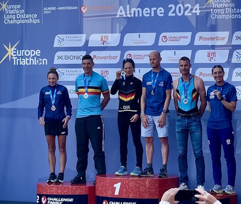 Jana Lehmann wird Europameisterin über die Triathlon-Langdistanz in der AK40
