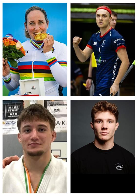 Vier Einzelsportler und eine Mannschaft der SSF Bonn für die GA Sportlerwahl 2025 nominiert