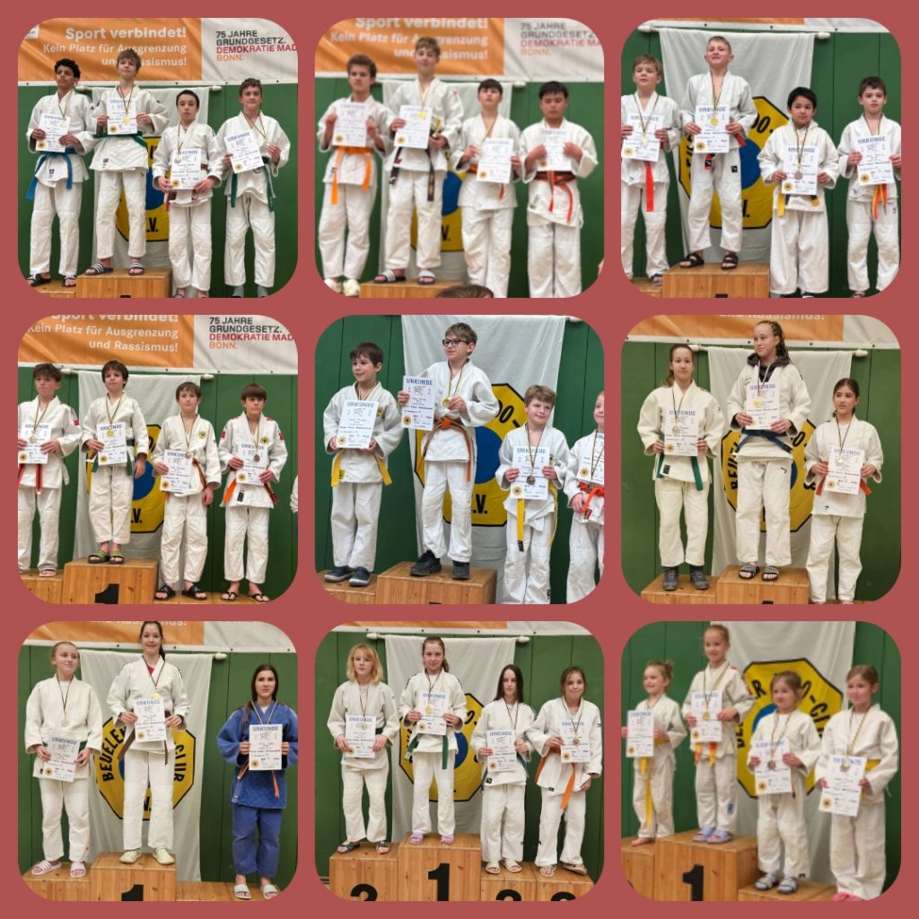 Judoabteilung der SSF Bonn stellt 9 FinalistInnen auf der Kreiseinzelmeisterschaft U11+U15